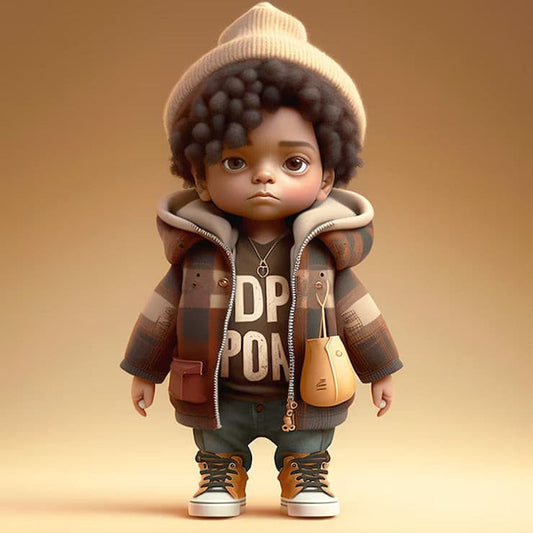 Stylish Youngster: Fashionable Little Boy with Flair